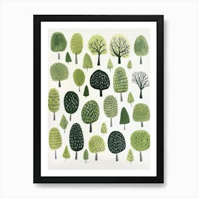 Green Trees 1 Art Print