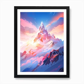 Abstract Mountain Art Print