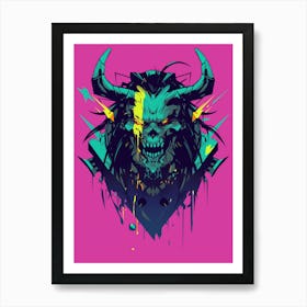 Demon Head 2 Art Print