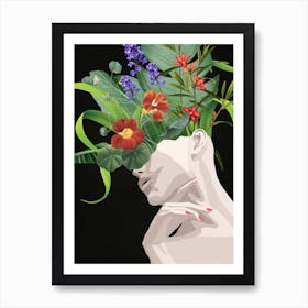 Elegant Flower Garden 1 Art Print