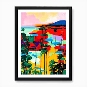 Palm Beach, Aruba Hockney Style Art Print