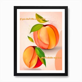 My Peaches Art Print