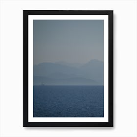 Greece Sea Boat 1 Art Print
