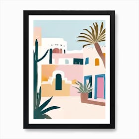 Cabo San Lucas Mexico Muted Pastel Tropical Destination Poster