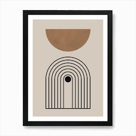 Lines and circles 3 2 Art Print