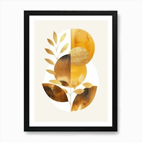 Golden Leaves 60 Art Print