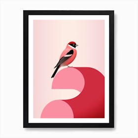 Minimalist Finch 4 Illustration Art Print