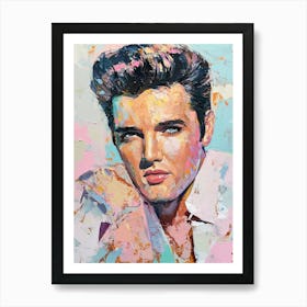 Elvis Presley, Rock und Popkultur Pastel acryl Malerei Art Print