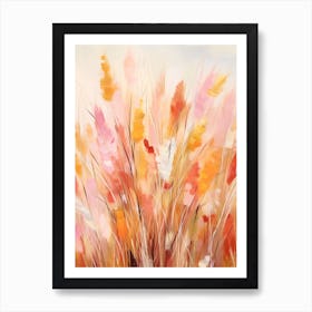 Fall Flower Painting Fountain Grass 3 Art Print