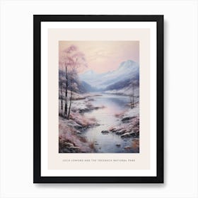 Dreamy Winter National Park Poster  Loch Lomond And The Trossach National Park Scotland 4 Art Print