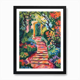 Dumbarton Oaks Gardens Usa Painting 1 Art Print