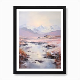 Dreamy Winter Painting Snowdonia National Park United Kingdom 4 Art Print