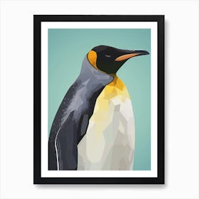 Emperor Penguin King George Island Minimalist Illustration 2 Art Print