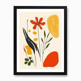 Abstract Floral Painting 16 Art Print