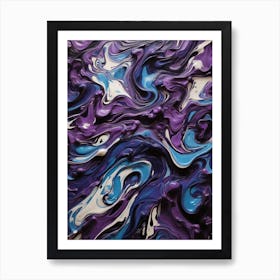 Purple Swirls Art Print