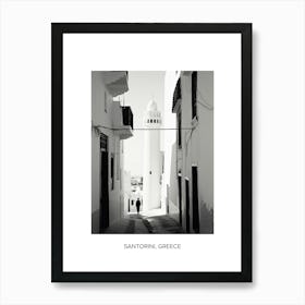 Poster Of Tangier, Morocco, Photography In Black And White 2 Art Print