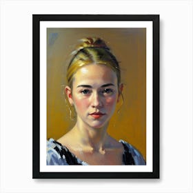 Portrait Of A Young Woman 22 Art Print