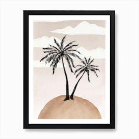 Abstract Palm 2 Art Print