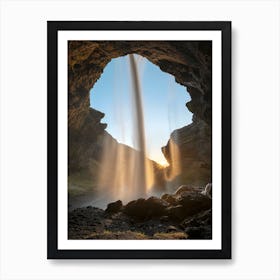 Water and light in Iceland Art Print