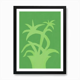 Green Plant In A Pot Art Print