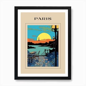 Minimal Design Style Of Paris, France 2 Poster Art Print