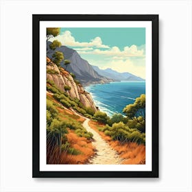 Lycian Way Turkey 1 Vintage Travel Illustration Art Print