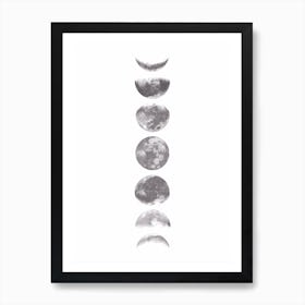 Moonphases Art Print