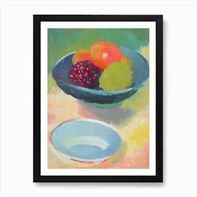 Loganberry Bowl Of fruit Art Print