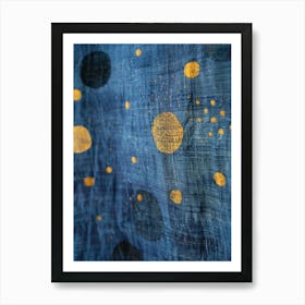 Blue And Gold 21 Art Print