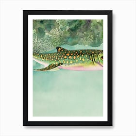 Leopard Shark Storybook Watercolour Art Print