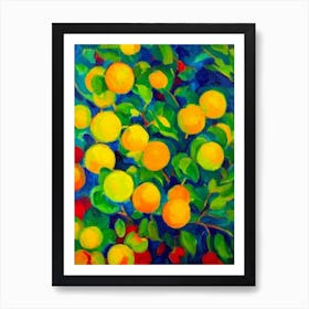 Starfruit Vibrant Matisse Inspired Painting Fruit Art Print