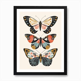 Colourful Insect Illustration Butterfly 9 Art Print