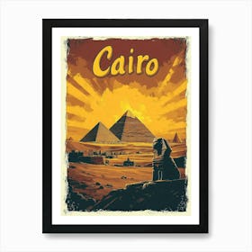 Aihrgdesign A Vintage Travel Poster Of Cairo 2 Art Print