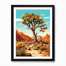 Jaegers Joshua Tree, Nat Viga Style (3) Art Print