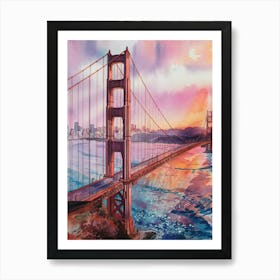 Golden Gate Bridge Sunrise Art Print