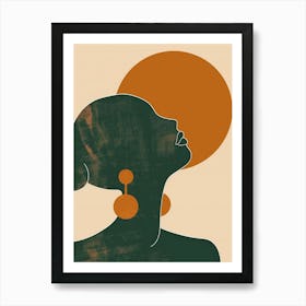 Silhouette Of A Woman 87 Art Print