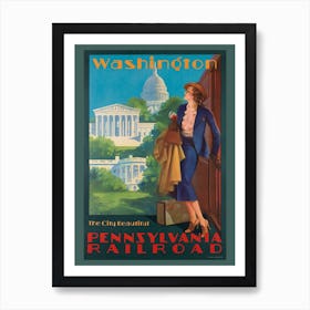 The City Beautiful, Pennsylvania Railroad Poster, Edward Mason Eggleston Art Print