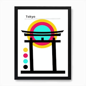 Tokyo Gate bauhaus Art Print