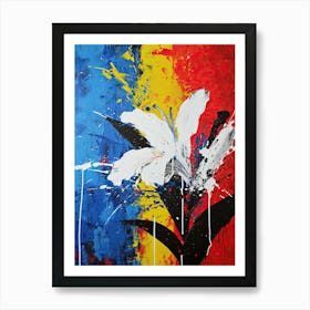 Abstract Flower, Pop Art Art Print