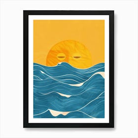 Sun Over The Ocean Art Print