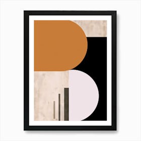 Vintage Variations; Geometric Nostalgia Art Print