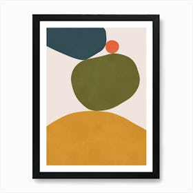 Abstract minimalist strokes 1 Art Print