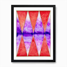 Sunset Diamonds Art Print