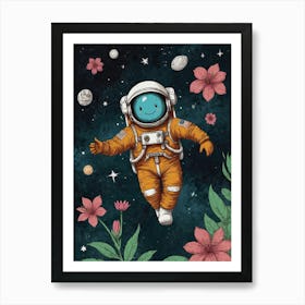 Astronaut Canvas Print Art Print