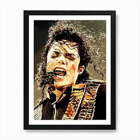 Michael Jackson king of pop music 35 Art Print