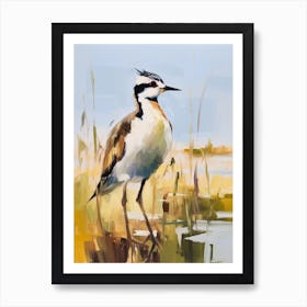 Bird Painting Lapwing 4 Art Print