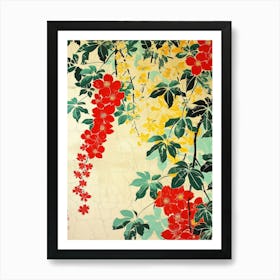Great Japan  Hokusai Botanical Japanese 14 Art Print