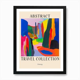 Abstract Travel Collection Poster Germany 2 Art Print