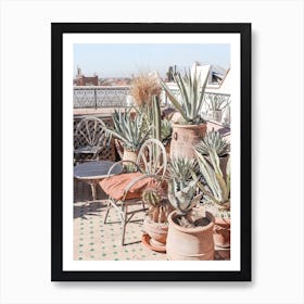 Rooftop Terrace Marrakech Art Print