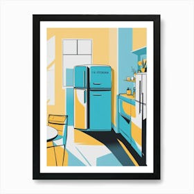 Retro Kitchen Art Print